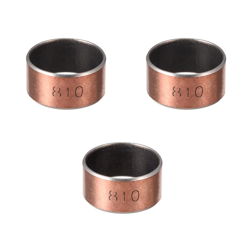 Uxcell 1-10pcs I.D. 18/20/22/25mm Self Lubricating Composite Sleeve Bearing Bushing Smooth Rod Accessories Wrapped Oilless oil bearing brass copper bushing