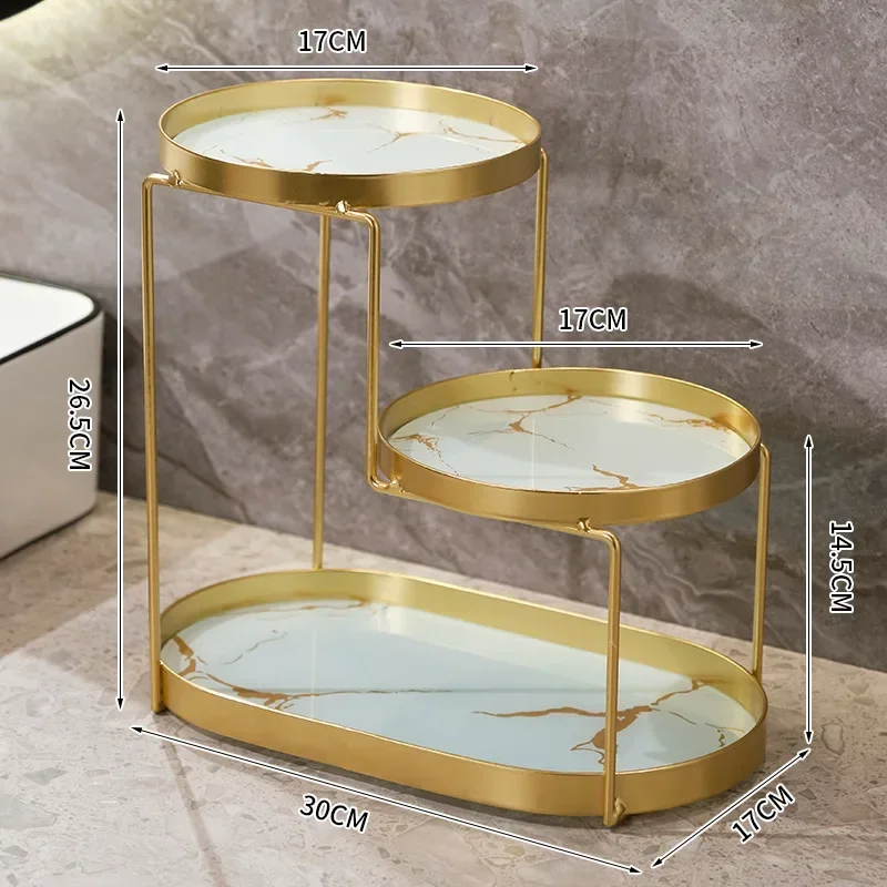 Makeup Organizer Bathroom Storage Shelf Storage Box  Makeup Brush Holder Toilet Desktop Cosmetic Storage Shelf Dresser Organizer 5