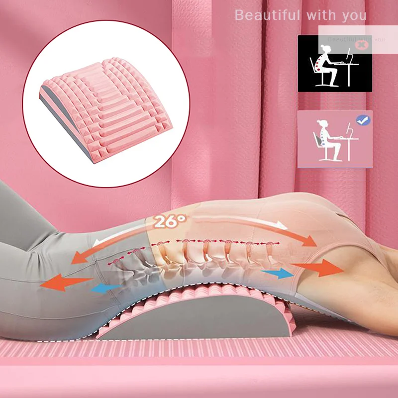 

Neck&Back Stretcher Back Neck Cracker for Lower Back Pain Relief Refresh Back Stretcher Waist Relaxation Yoga Stretcher