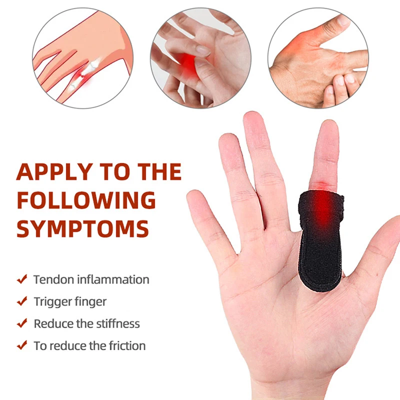 

Pain Relief Trigger Finger Fixing Splint Straighten Brace Adjustable Sprain Dislocation Fracture Finger Splint Corrector Support