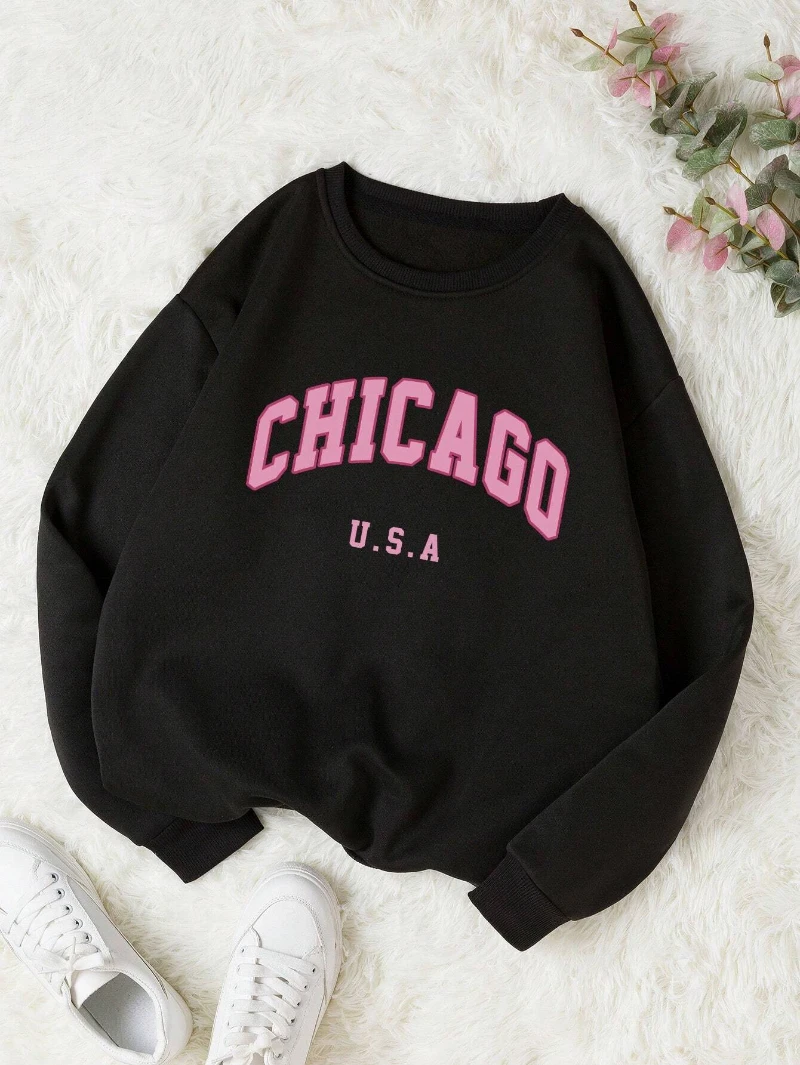 Fashion Woman Sweatshirts Arizona Natlonal Park Prints Pullovers Casual Crewneck Oversize Hoodies Fleece Warm Female Clothes 4