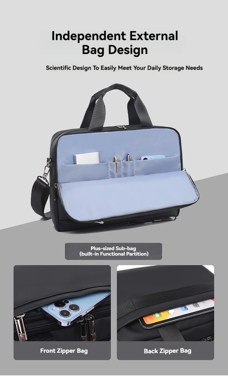 Laptop-Hülle Tasche Tasche für MacBook Air Pro 16 13,3 14 15,6 Zoll PS Huawei Lenovo Dell Notebook Fall Schulter Handtasche Aktentaschen – Detail 8