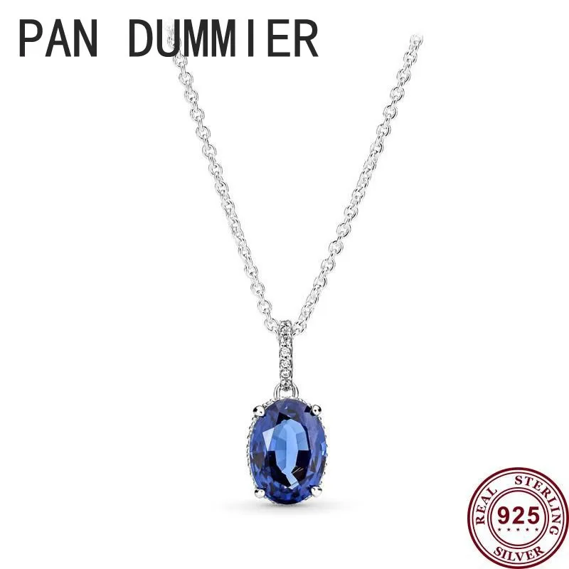 New Hot 925 Silver Eternal Tricolor Pansy Circular Halo Necklace Is Suitable For Wedding Gifts And High-quality Charm Jewelry