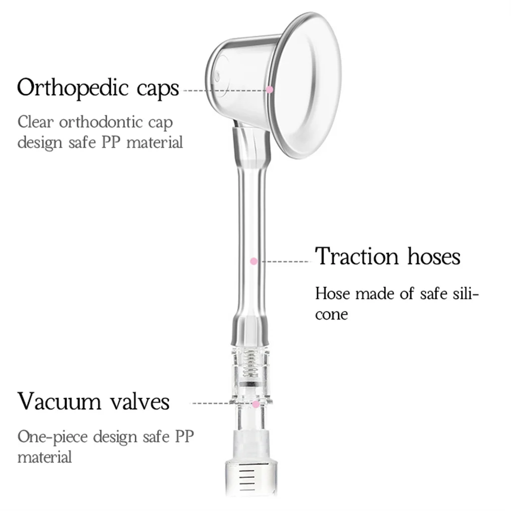 2pcs Soft Silicone Nipple Corrector Nipple Suckers Suction Nipple Aspirator Puller Flat Inverted Retraction Nipple Treatment Red 4