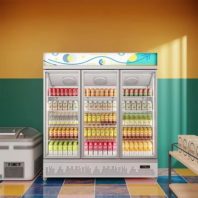 Supermarket Refrigerator Showcase Display Cooler Portable Instant Beverage Chillers - Image 2