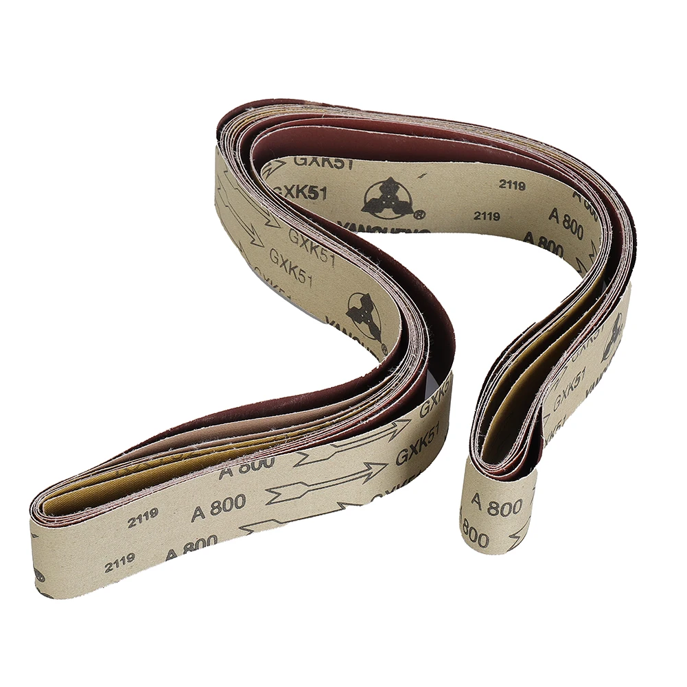 6pcs/set 2" X 72" Fine Grit Sanding Belt Sandpaper Sander Abrasive Band