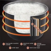 Cuiseur à riz chauffant pour aliments pour bébés, 2l, 200W, 12V, 24V, 220V, cuisson du riz, bouillie, œufs nutritifs et aliments chauffés, cuiseurs à riz électriques 4