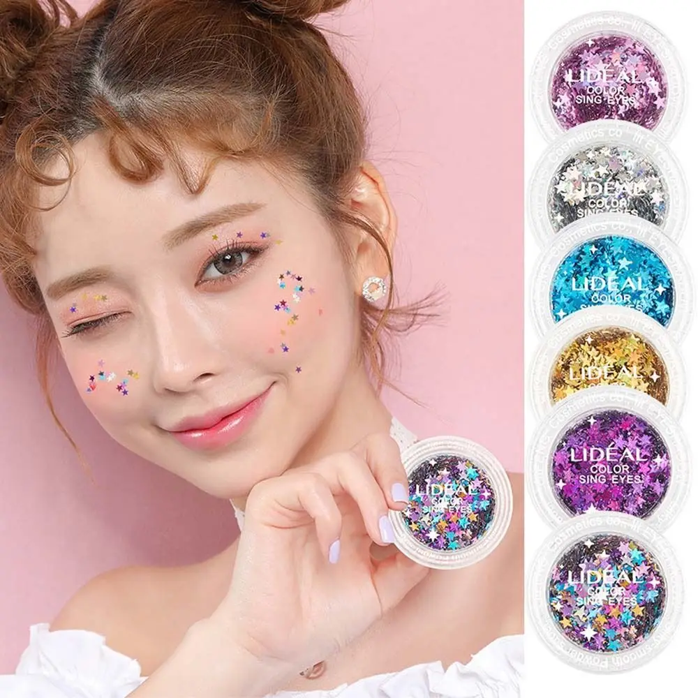 

Sequins Stars Nail Art Decorations Pentagram Nail Sequins Eye Highlight Powder Face Sequins Nail Glitter Flakes