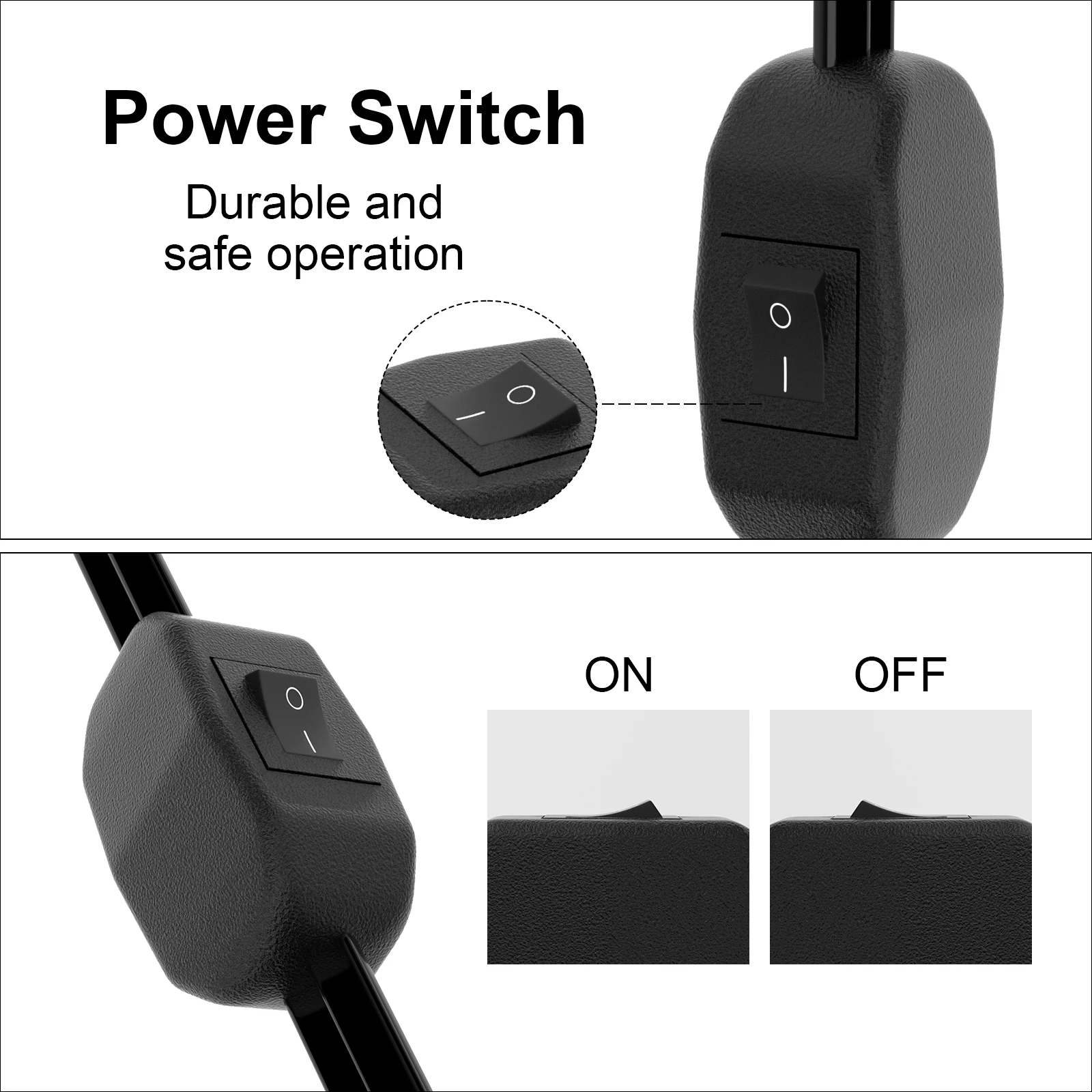 Heavy-Duty Indoor Power Extension Cord with 3-Way Outlet
