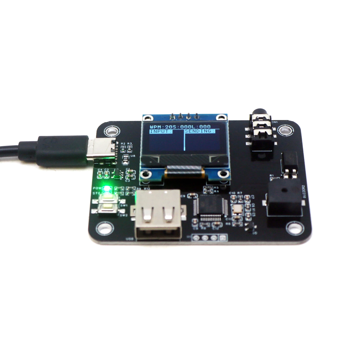 Amateur CW keyboard electronic keys USB digital display computer ...