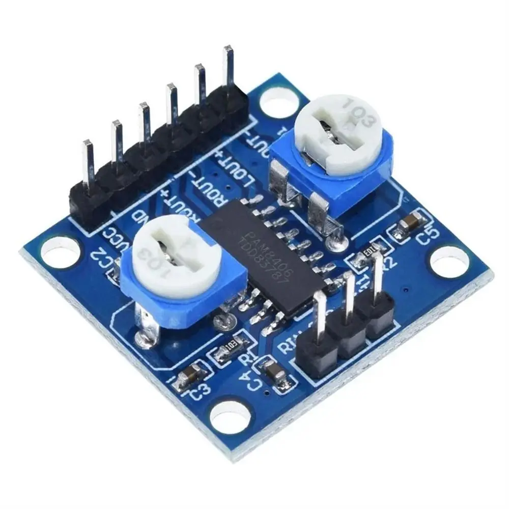 

5Wx2 5V Amplifiers Board Audio Board Potentiometer PAM8406 Board With Volume Power Amplifiers Stereo Amplifier Amplifiers