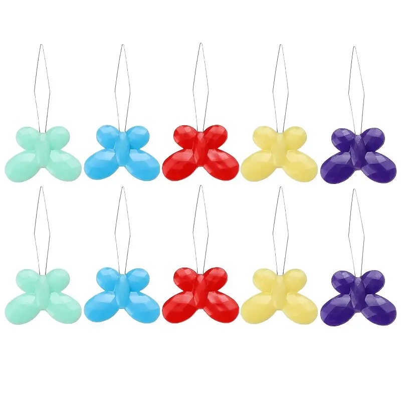 

5PCS/SET Sewing Needle Threader Butterfly Shaped Handmade DIY Sewing Tool for Needlehole Threading and Jewelry Threading