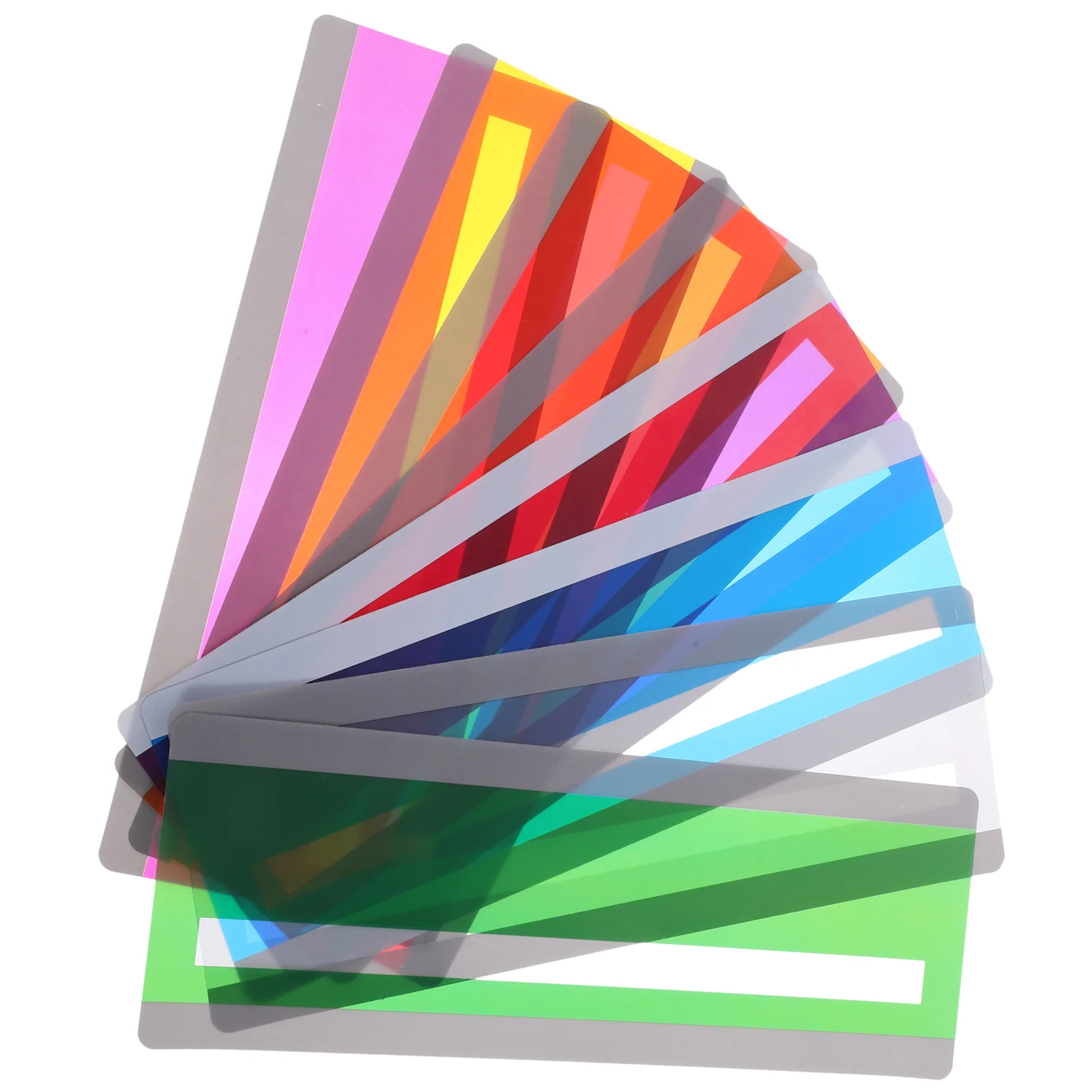 

8pcs Students Guided Reading Highlight Strips Colored Reading Tracking Rulers Reading Supply