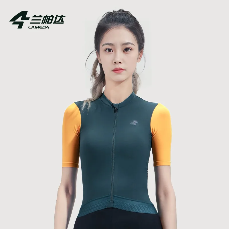 Lameda Cycling Jersey Upf50+ Women's Short Sleeves Anti-slip Cycling Clothes For Women Quick Drying Breathable Jersey