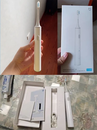 샤오미 미지아 T300 전동 칫솔, 스마트 음파 브러시, 초음파 치아 미백 진동기, 무선 구강 위생 클리너 5