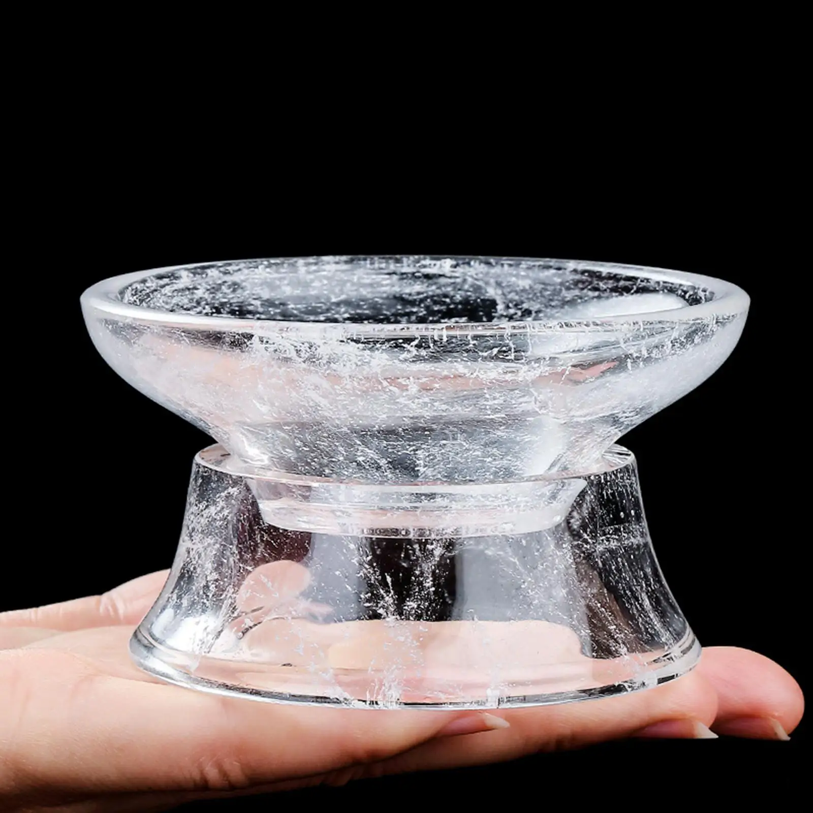 

Glass Tea Strainer Loose Leaf Tea Steeper Drinkware Kitchen Accessories Diameter 9cm, Height 5.5cm Kung Fu Tea Clear Tea Filter