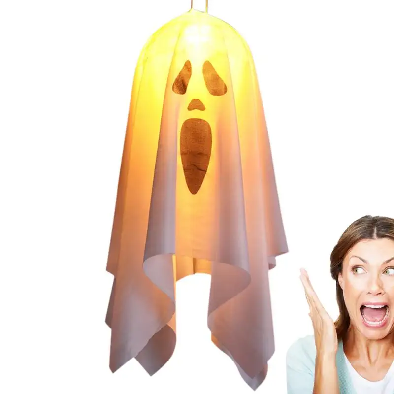 

Halloween Windsock Led Light Outdoor Halloween Decorations Windsocks Cute Flying Ghost Lights Laughing Screaming Ghost Lighted