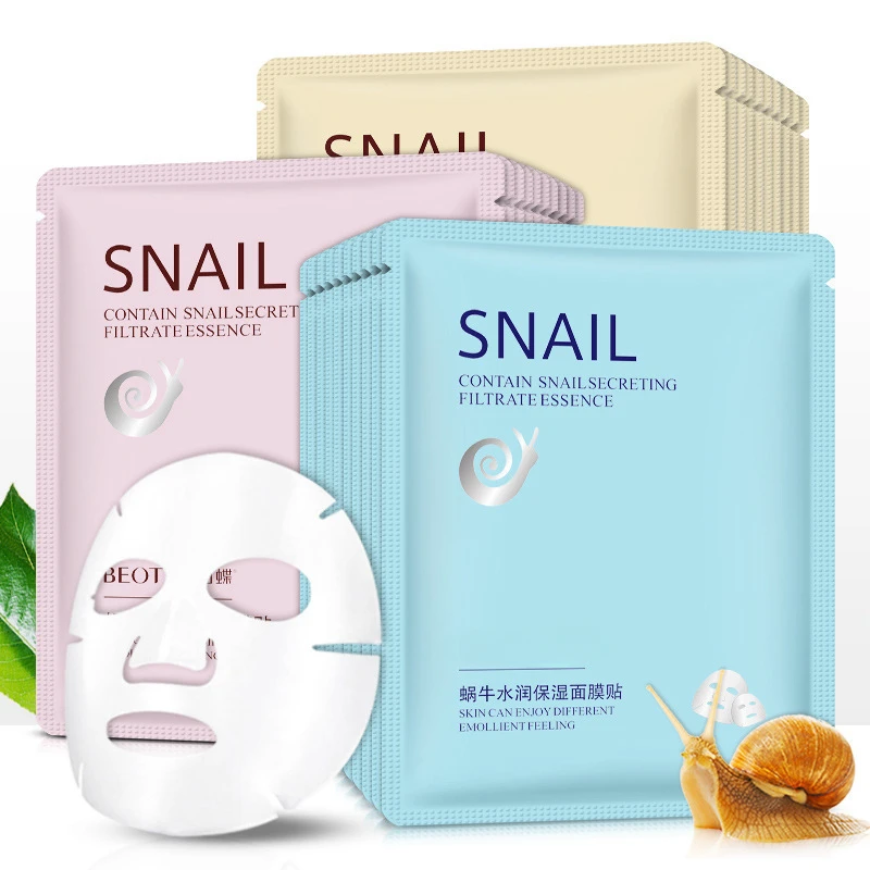 25g THE Snail face Mask Facial korean Moistening Moisture Refreshing Oil Control Skin Water Lubrication beauty nature republic [nature republic] пудровый солнцезащитный стик california aloe fresh spf 50 pa 24 г