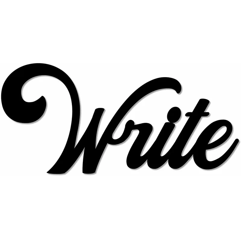 

Write Metal Word Wall Sign Wall Art Home Décor Home School Office Wall Sign Home Living Room Interior Decoration Metal Art