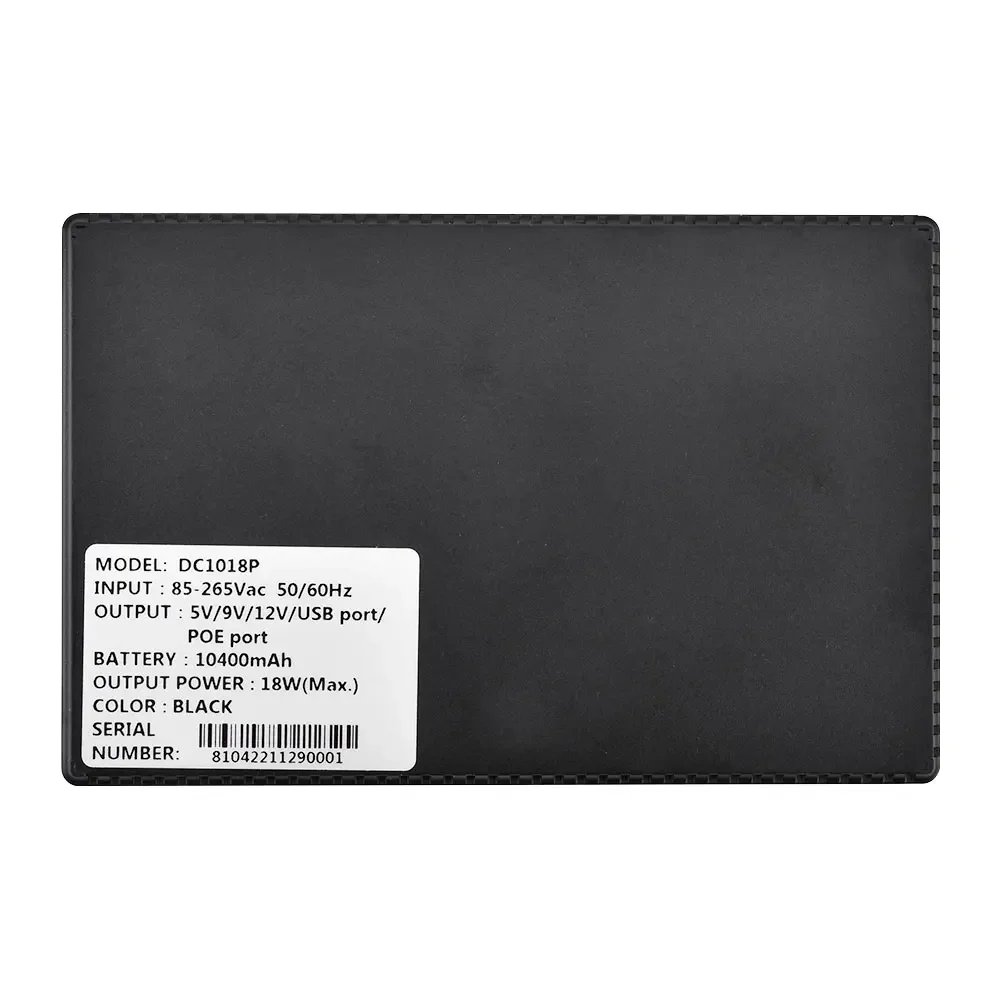 Mini UPS Mini UPS Uninterrupted Power Supply 10400mAh Lithium ion Backup Battery with DC 12V/9V/5V Output for Wireless Router