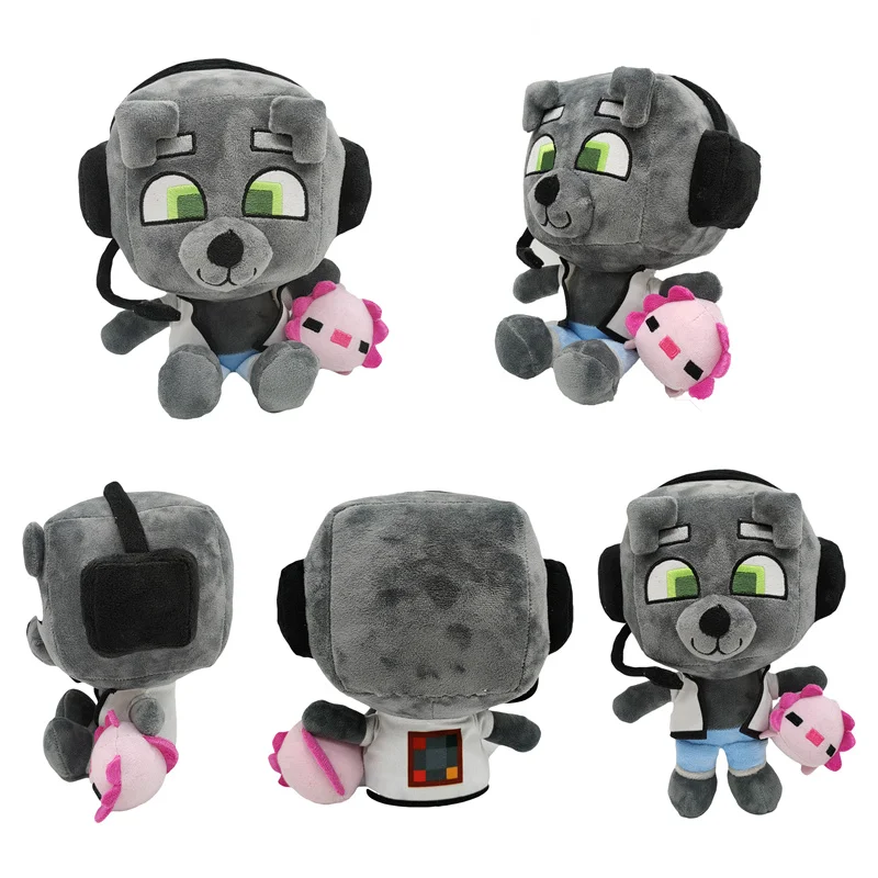 1pcs Bobicraft gitd wolf plush Toy Soft Stuffed Animal Toys Cute Character Plush Doll Figure Plush Toy Kids Children Christmas G