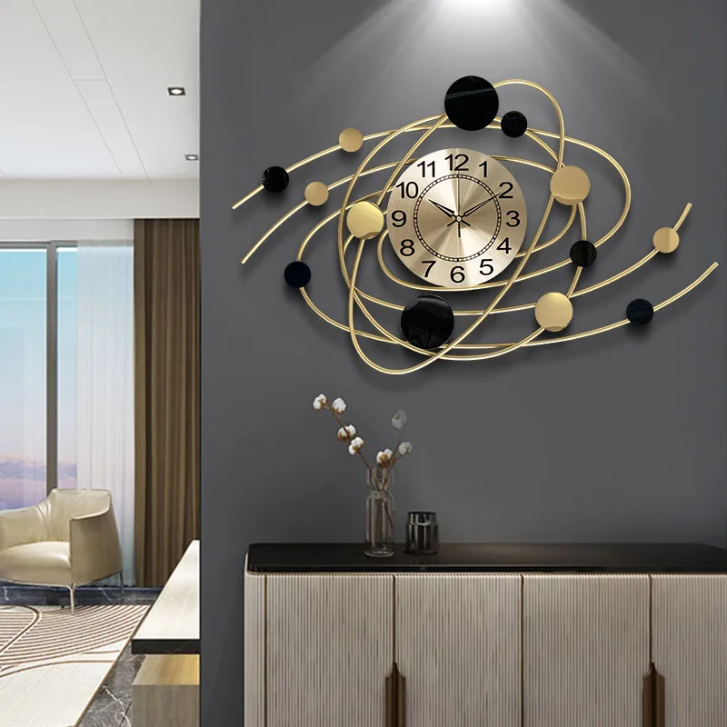 Grande Horloge Murale en Métal de 73x44cm