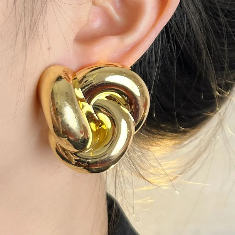 VINTAGE HOLLYWOOD★Knotted Ring Earrings ピアス Se0c36b96844644c8bdd343e911022