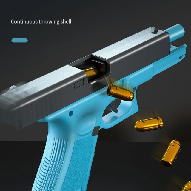 Automatic Shell Ejection Pistol Laser Version Toy Gun Blaster Model Props For Adults Kids Outdoor Games 4