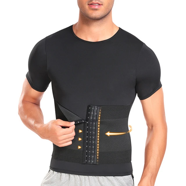 Men's Shaper Cooling T-Shirt Compression Belly Vest Slimming Underwear Tank  Top