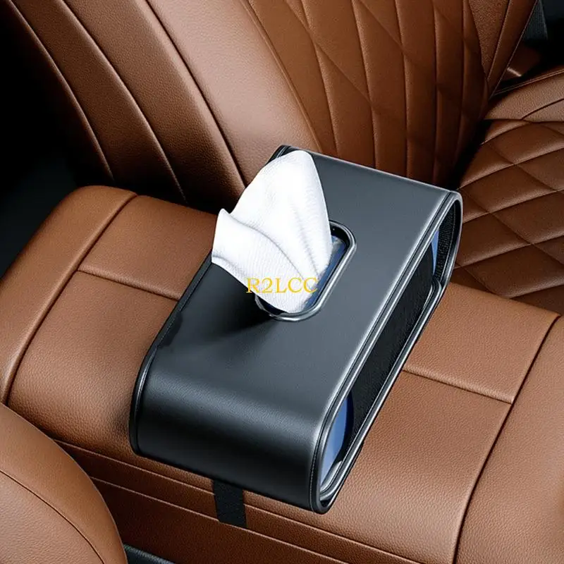R2LC 가족 여행 필수 자동차 티슈 디스펜서 높은 저장 용량 쉬운 설치 거부 장비 필요