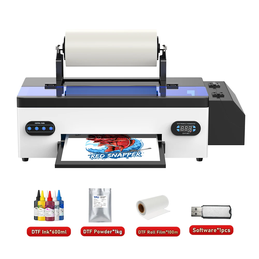 Kit Imprimante DTF Complet – Imprimante R1390, Four, Encre 250 Ml, Film 100 M, Accessoires