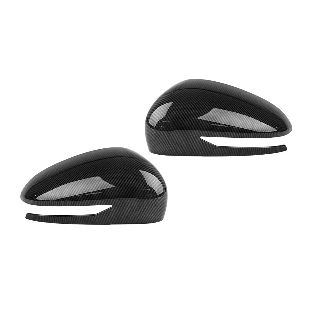 Carbon Fiber Gloss Rear View Mirror Cover Rearview Side Mirror Covers
