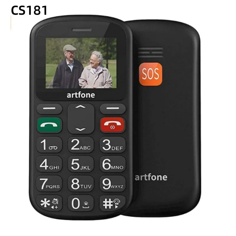 바 수석 핸드폰 Artfone CS181 CS182 CS188 GSM 2G 대형 음성 ..