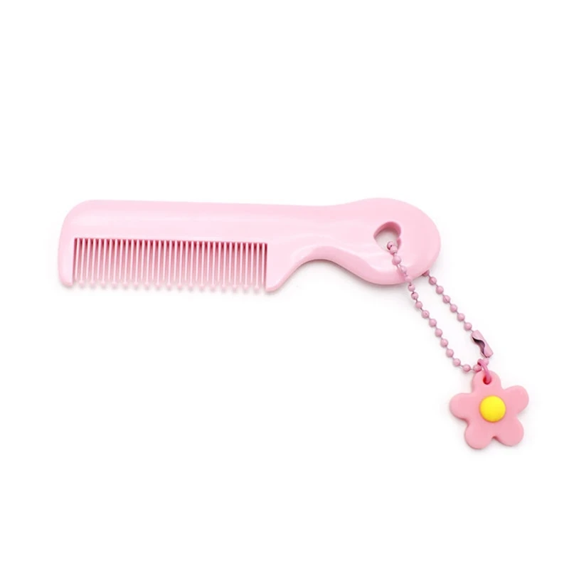 Ins Mini Comb for Baby Girl Boy Small Koran Cartoon Animal Floral Protable Hair Brushes Little Girl Kid Hair