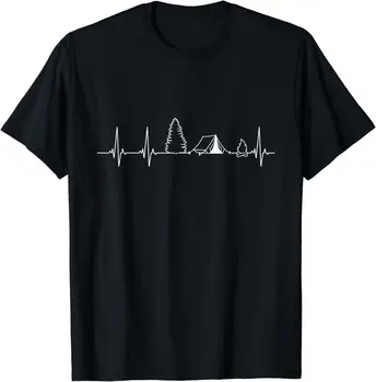 Camping Heartbeat Graphic T-Shirt 1