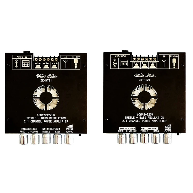 

2X 2.1-Channel TDA7498E Bluetooth Amplifier Module High And Low Tone Subwoofer,160Wx2+220W Amplifier Board ZK-HT21
