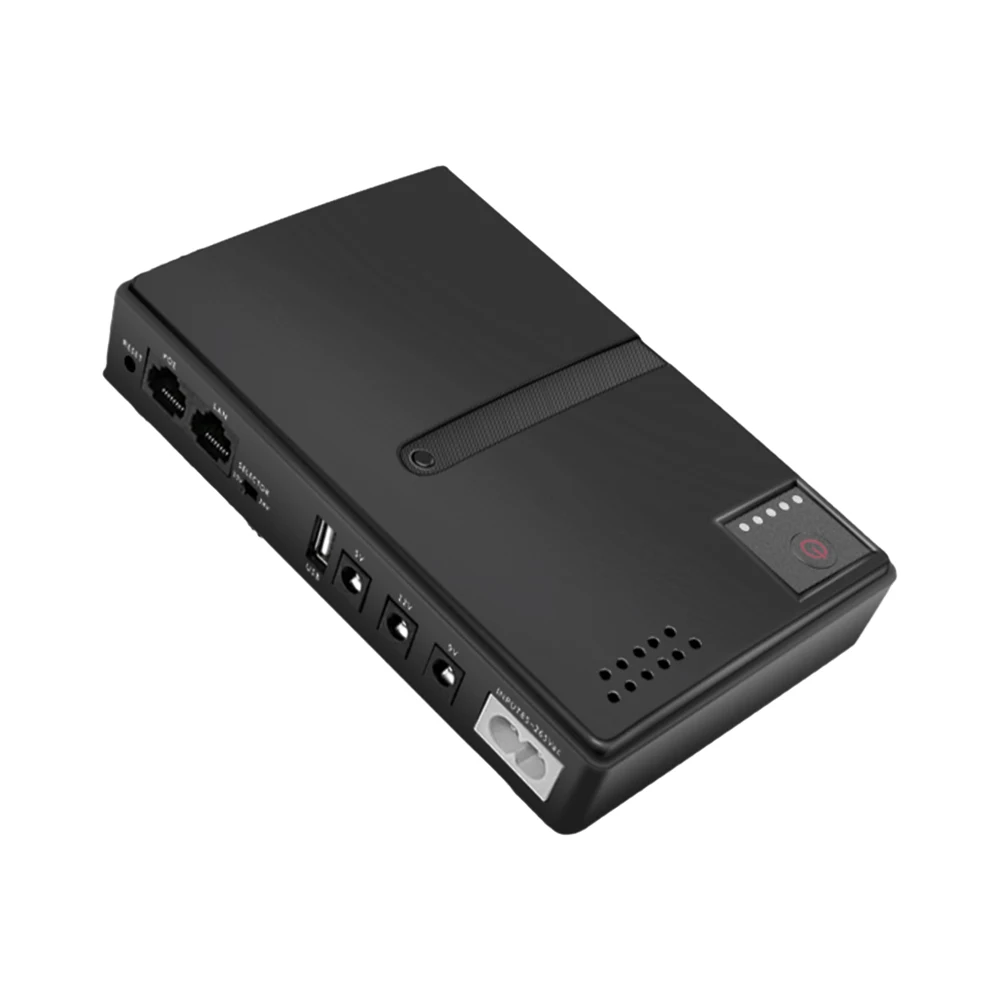 AC85-265V DC1018P Router 5V9V12V Optical Cat Monitor Backup Uninterruptible 10400Mah dc power supply portable ups mini ups Cell Phone UPS