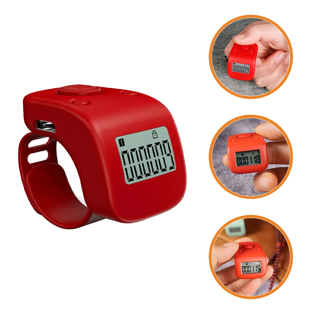 Mini Digital Lcd Electronic Finger Ring Hand Tally Counter Rechargable Finger Counter Rechargeable Silent Finger Counter