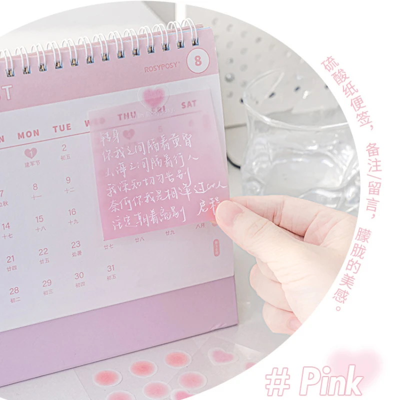 112pcs Creative Gradient Color Memo Pads Sticky Notes Cute Kawaii Notepad Korean Stationery Office School Supplies 2
