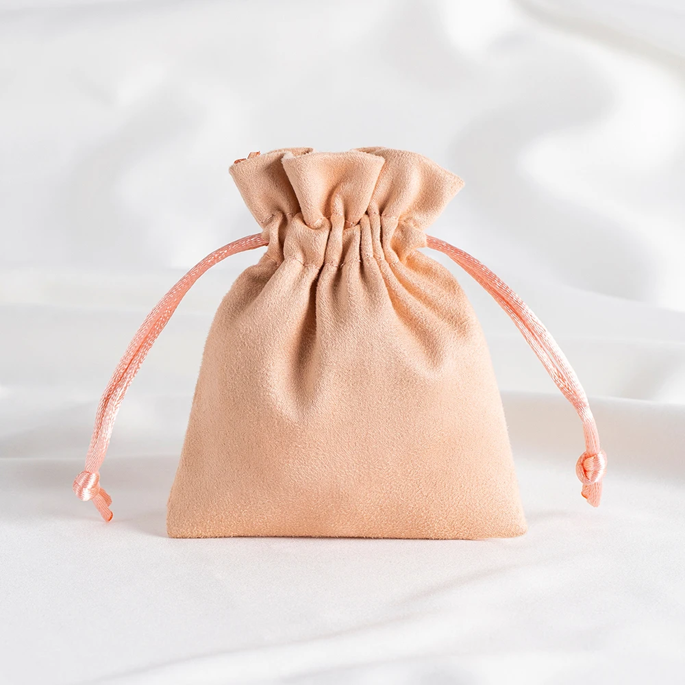 Luxurious Green Velvet Jewelry Gift Pouches - Set of 10