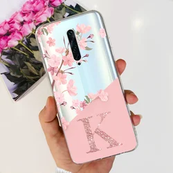 Floral Alphabet Shockproof Case for OPPO Reno 2Z (Letter - flower - K)