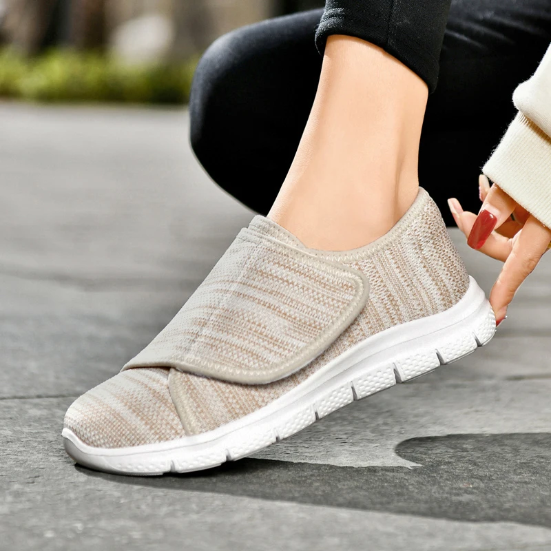 Women Shoes Women Sneakers Women Flats Casual Shoes Women Orthopedics Wide Feet Swollen Walking Casual Shoes Thumb Eversion Adjusting Soft Comfortable Diabetic Big Size
