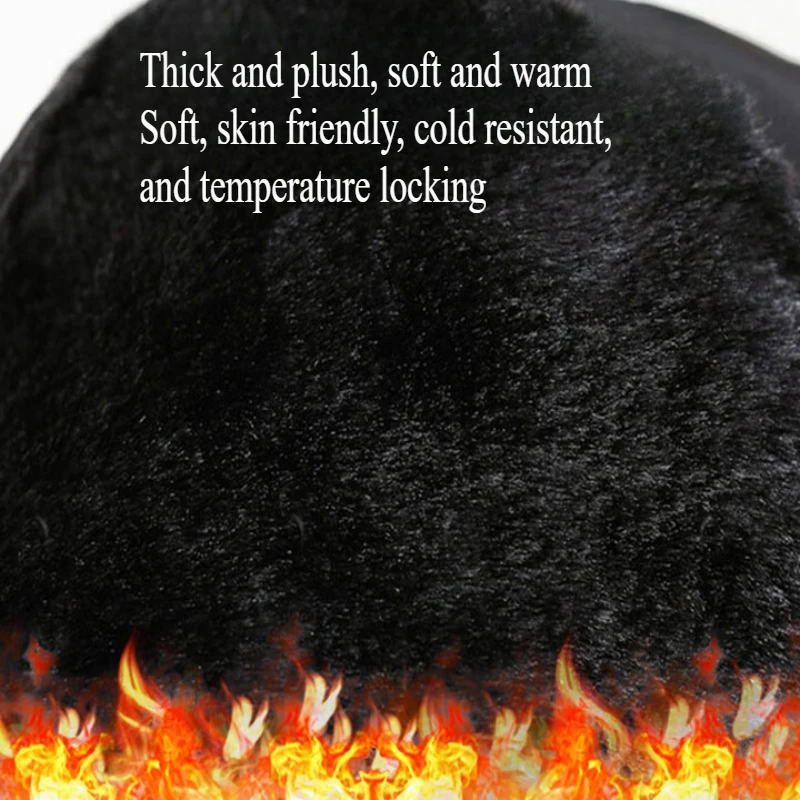 Trapper Hat Winter Skiing Cap Women Men Windproof Winter Earflap Hat Outdoor Warm Thermal Trapper Hat with Goggles Scarf for