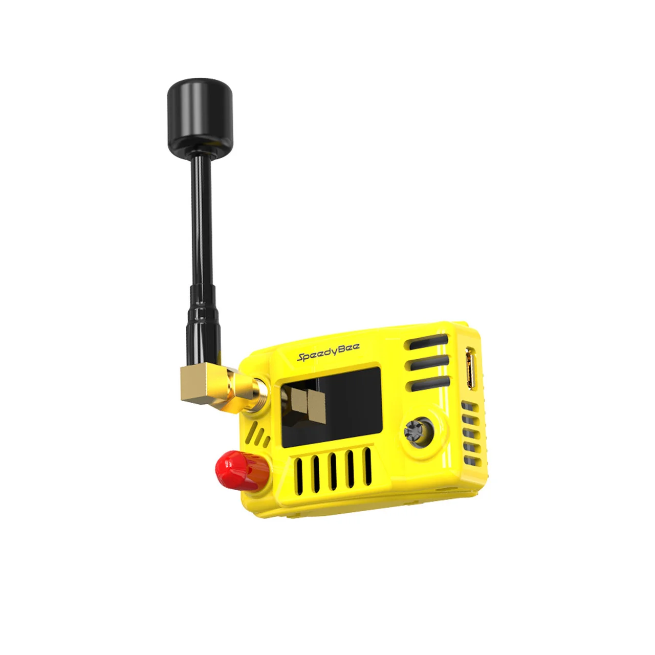 Récepteur SpeedyBee 5.8GHz pour lunettes FPV, antenne combo en action sur un drone