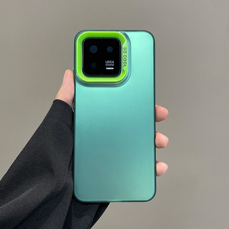 14 Mi Matte Laser bunte Handyhülle für Xiaomi 12T 13T 12X 11 Ultra 13 Pro Rüstung stoßfeste Stoßstange_voghion.com