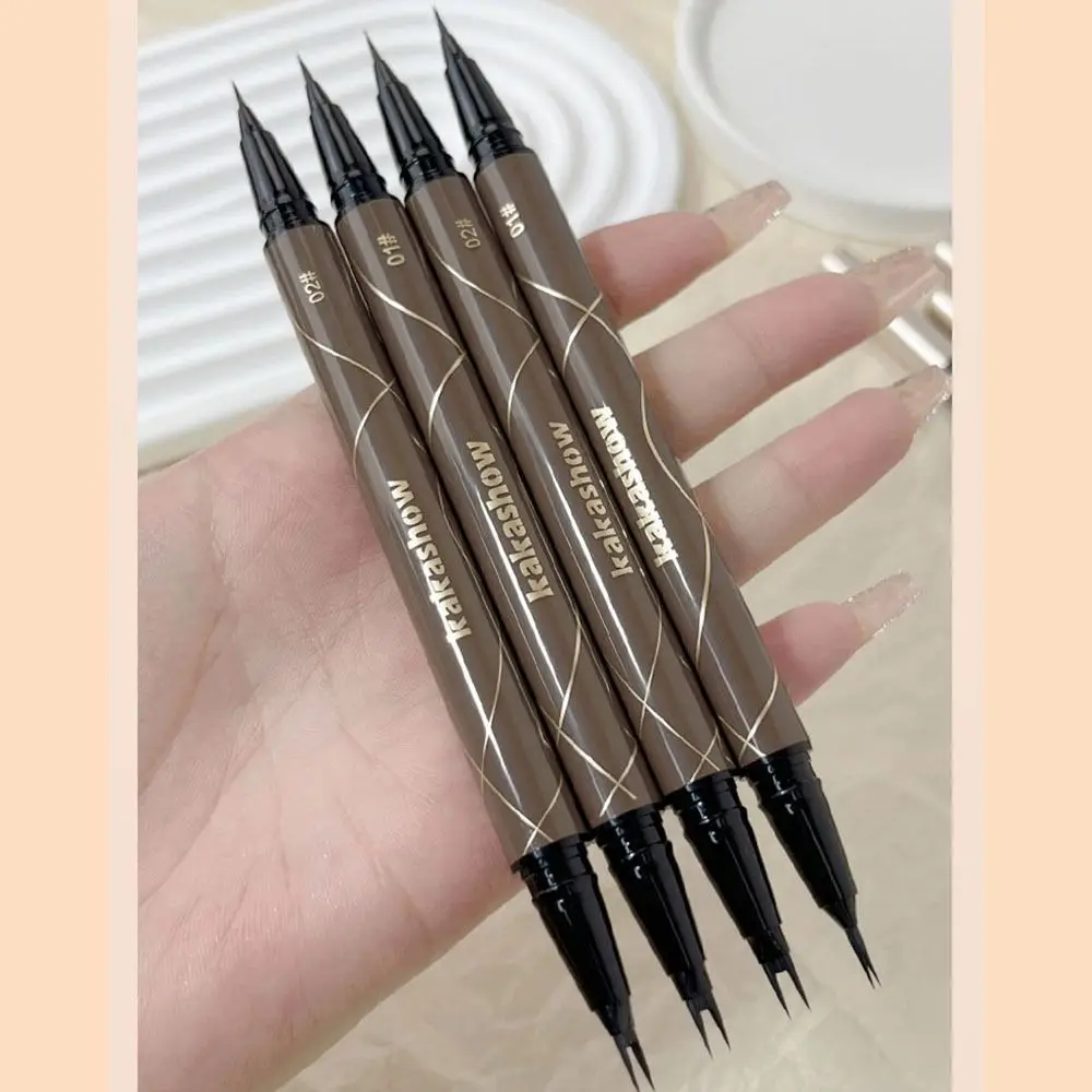 

Long Lasting Double Claw Eyeliner Quick Drying Waterproof Liquid Eyeliner Smudgeproof Professional Double Forked Tip Eyeliner
