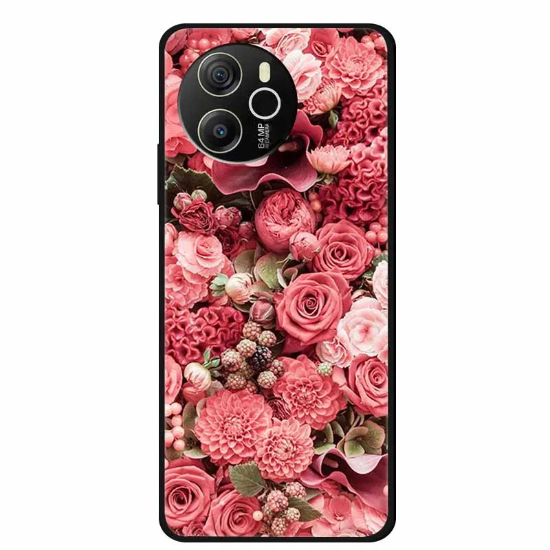 Cartoon Black Silicone Soft TPU Phone Cover - Protective Case