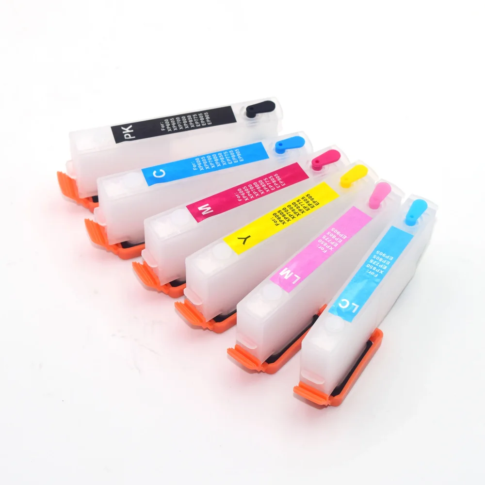 

1 комплект пустой Заправляемый картридж ICBK80 IC80 для принтера Epson EP907F EP977A EP807AW/AB/AR EP777A EP707A с чипом ARC