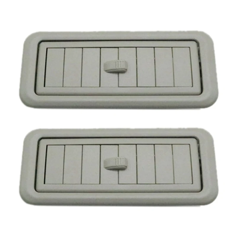 

2X Car Interior Roof Top A/C Air Conditioner Outlet AC Vents For Toyota Land Cruiser Prado LC150 150 2010-2017 Grey