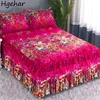 Bedroom Flat Sheets Bed Printed Fashion Modern Queen King Size Washed Cotton Comfortable Bedding Mattress Cover Bedspread New 1